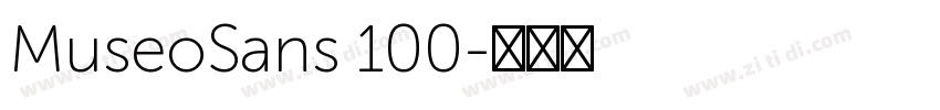 MuseoSans 100字体转换
